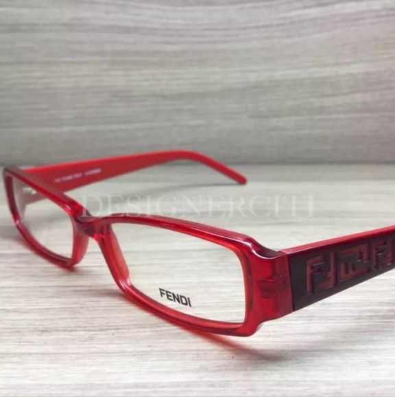 Fendi Eyeglasses Red F664 603 140 with Case and Card EUC - Picture 4 of 8
